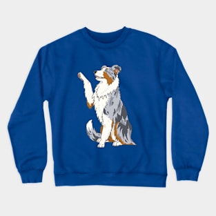 Border collie tri color merle Crewneck Sweatshirt